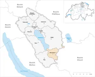Karte von Mönchaltorf