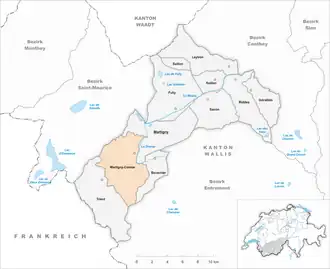 Karte von Martigny-Combe