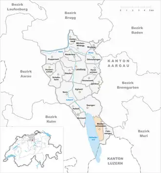 Karte von Meisterschwanden