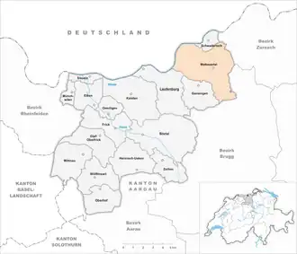 Karte von Mettauertal