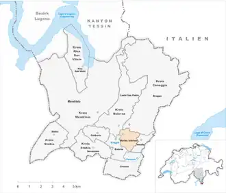 Karte von Morbio Inferiore