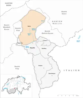 Karte von Naters