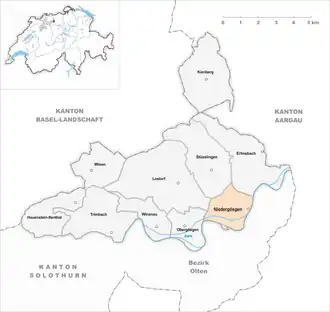 Karte von Niedergösgen