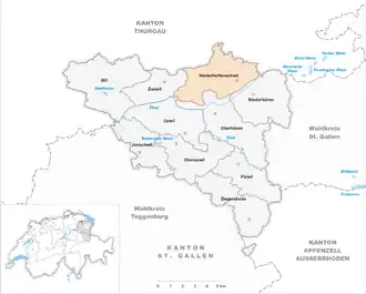 Karte von Niederhelfenschwil
