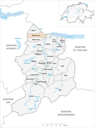 Gemeindestand vor der Fusion am 1. Januar 2011