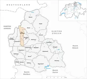 Karte von Oberweningen