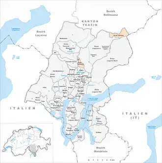 Karte von Ponte Capriasca