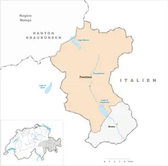 Karte von Poschiavo