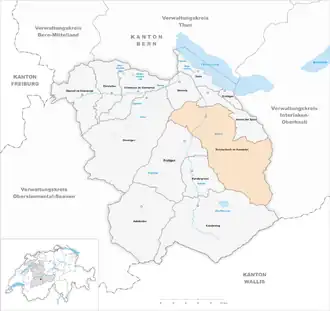 Karte von Reichenbach im Kandertal