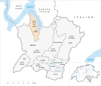 Karte von Riva San Vitale