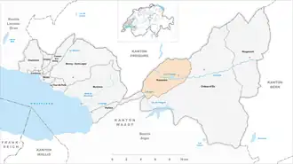 Karte von Rossinière