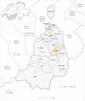 Karte von Saas-Balen