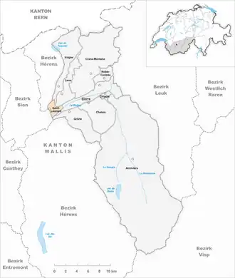 Karte von Saint-Léonard