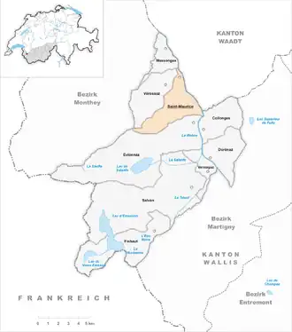 Karte von Saint-Maurice