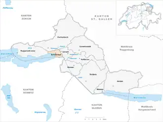 Karte von Schmerikon