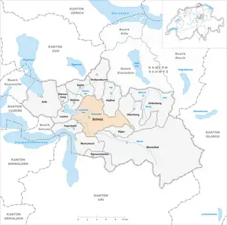 Karte von Schwyz