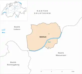Karte von Solothurn
