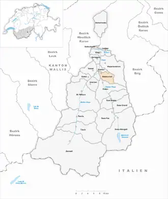 Karte von Staldenried