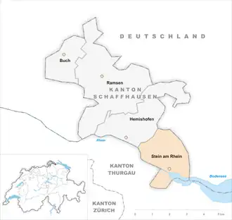 Karte von Stein am Rhein