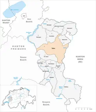 Karte von Tafers