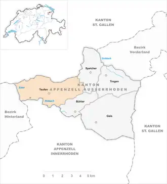 Karte von Teufen