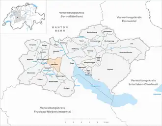 Karte von Thierachern