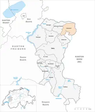 Karte von Ueberstorf