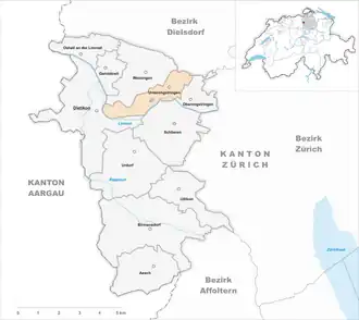 Karte von Unterengstringen