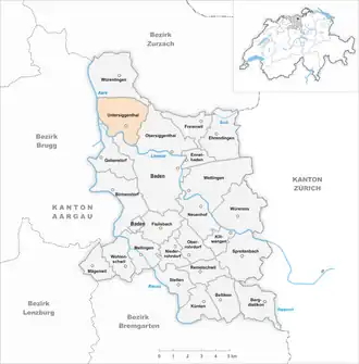 Karte von Untersiggenthal
