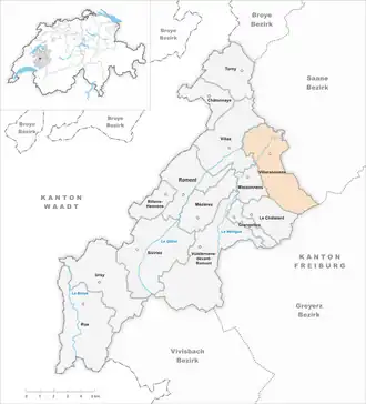 Karte von Villorsonnens