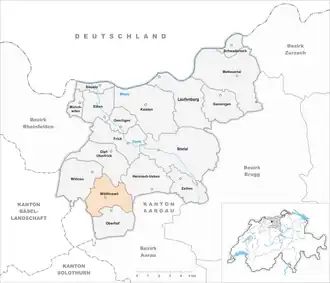 Karte von Wölflinswil