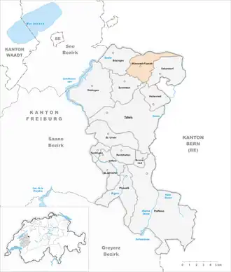 Karte von Wünnewil-Flamatt