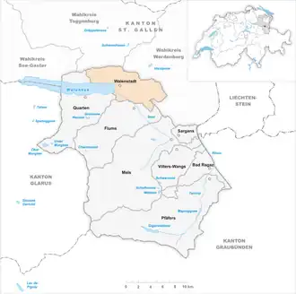 Karte von Walenstadt