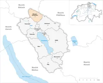 Karte von Wangen-Brüttisellen