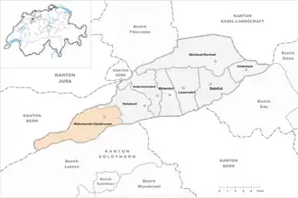 Karte von Welschenrohr-Gänsbrunnen