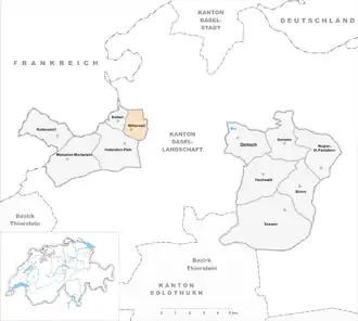 Karte von Witterswil