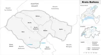 Karte von Kreis Ballens