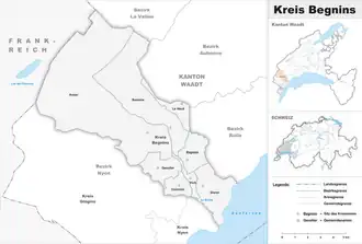 Karte von Kreis Begnins