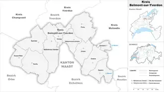 Karte von Kreis Belmont-sur-Yverdon