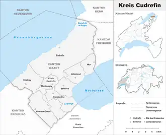 Karte von Kreis Cudrefin