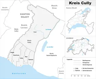 Karte von Kreis Cully