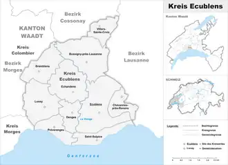 Karte von Kreis Ecublens