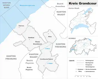 Karte von Kreis Grandcour
