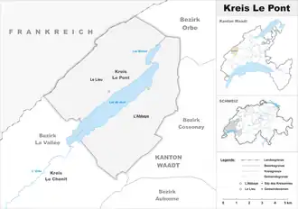 Karte von Kreis Le Pont