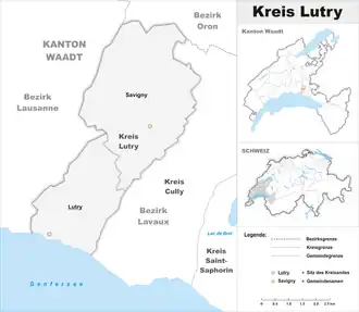 Karte von Kreis Lutry