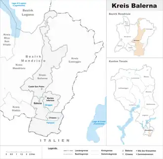 Karte von Balerna