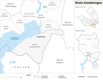Karte von Kreis Gambarogno