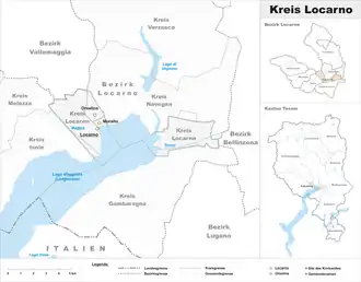 Karte von Kreis Locarno