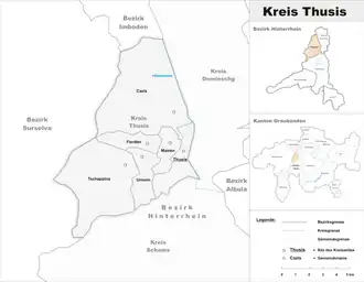 Karte von Thusis