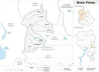 Karte von Ticino
